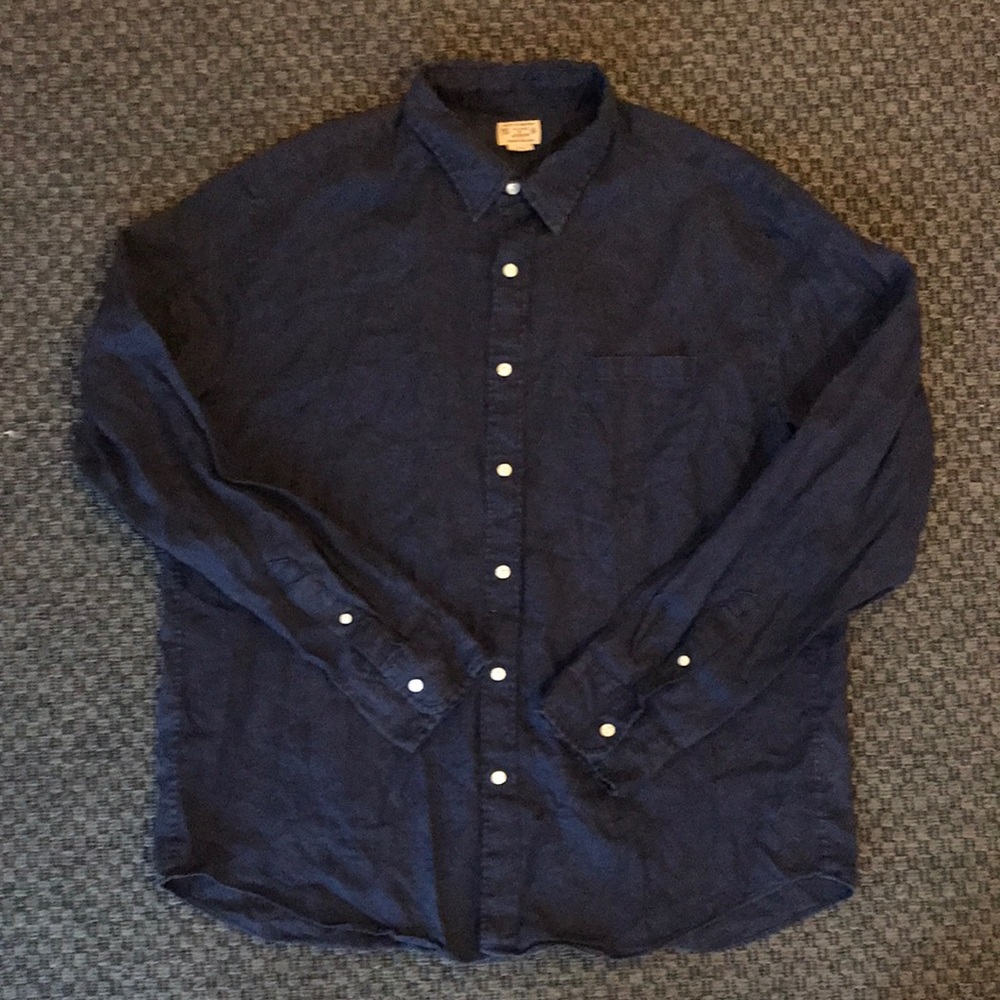 Men’s Jcrew 100% LS Linen Shirt